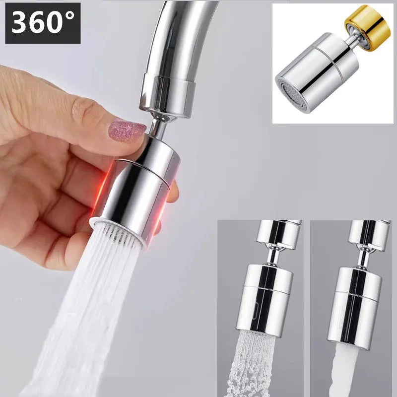 Stainless Steel Universal 360° Rotation Faucet Sprayer Head For Kitchen Washbasin Extension Faucet Bubbler Tap Splash Nozzle