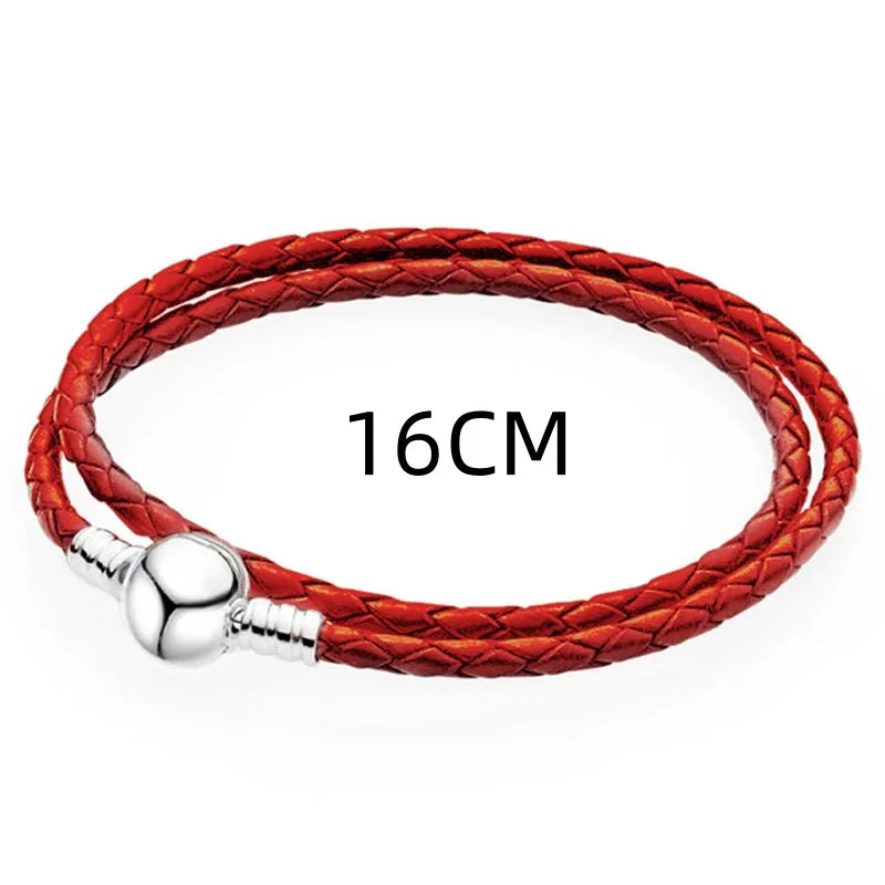 2024 925 Silver Plated Valentine's Day gift for lovers Pendant Charms it Original Bracelet For Women DIY Fashion Jewelry Making