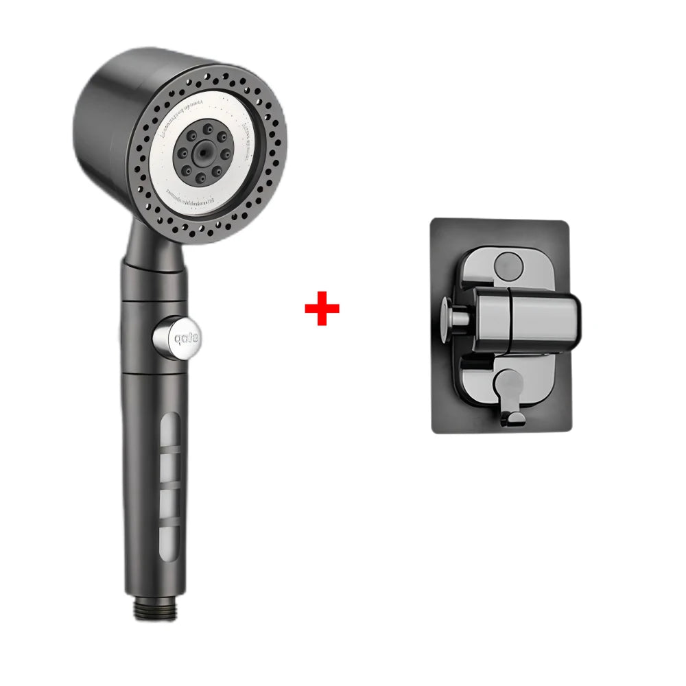 5 Modes Bathroom Shower Head Portable High Pressure Powerful Rain ShowerHead Explosion-proof and Drop-proof Universal Shower Set