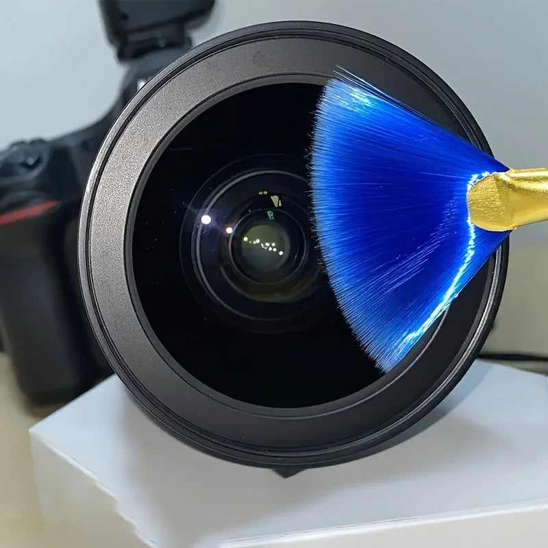 2pcs Fan-shaped Computer Brush Keyboard Brush Digital Computer Camera Mobile Phone Cleaning Brush