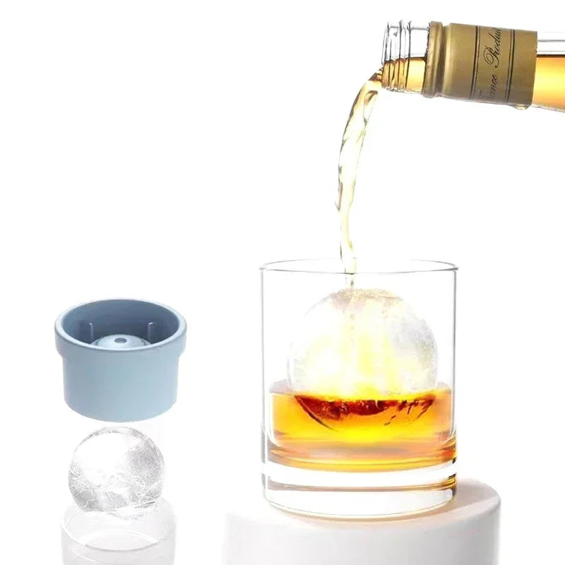 Silicone Round Ice Hockey Mold Maker Large  Suitable For  Grinder Kitchen Supplies ice mold Spherical Ice Cube Bar Home Ice Tray