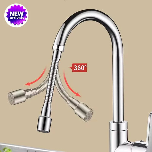 Stainless Steel Universal 360° Rotation Faucet Sprayer Head For Kitchen Washbasin Extension Faucet Bubbler Tap Splash Nozzle