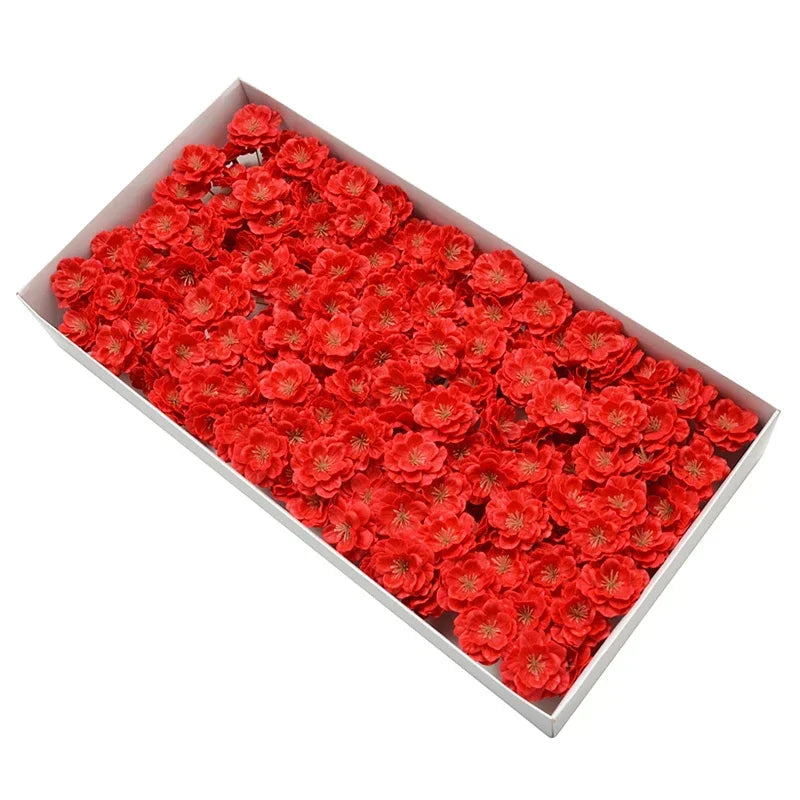 Romantic Cherry Blossom Artificial Flowers for Wedding DIY Decoration 25pcs/lot