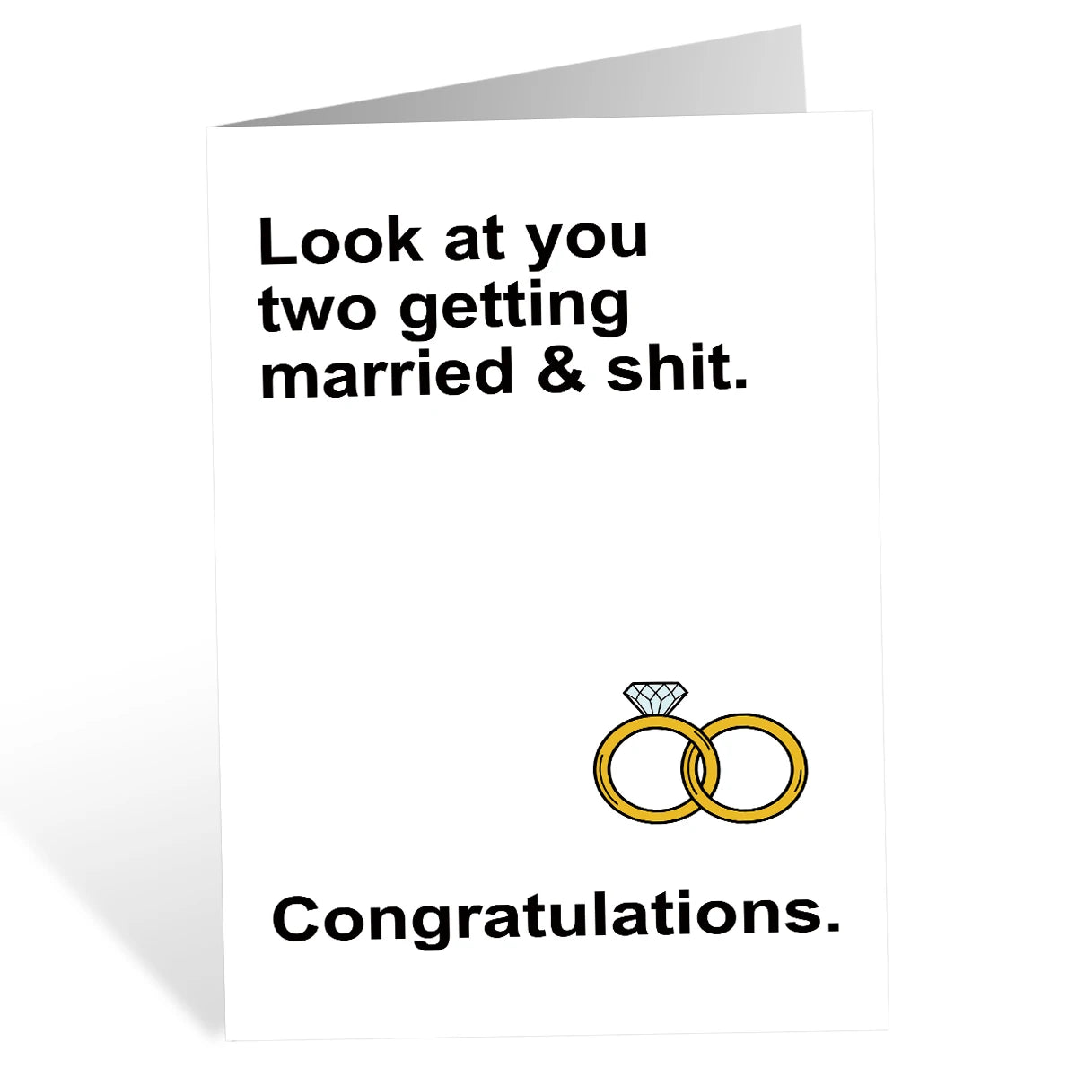 1Set Funny Marriage Congratulations Card For Newly Wed Couple,Hilarious Engagement Cards For Friends Personalized Wedding Cards