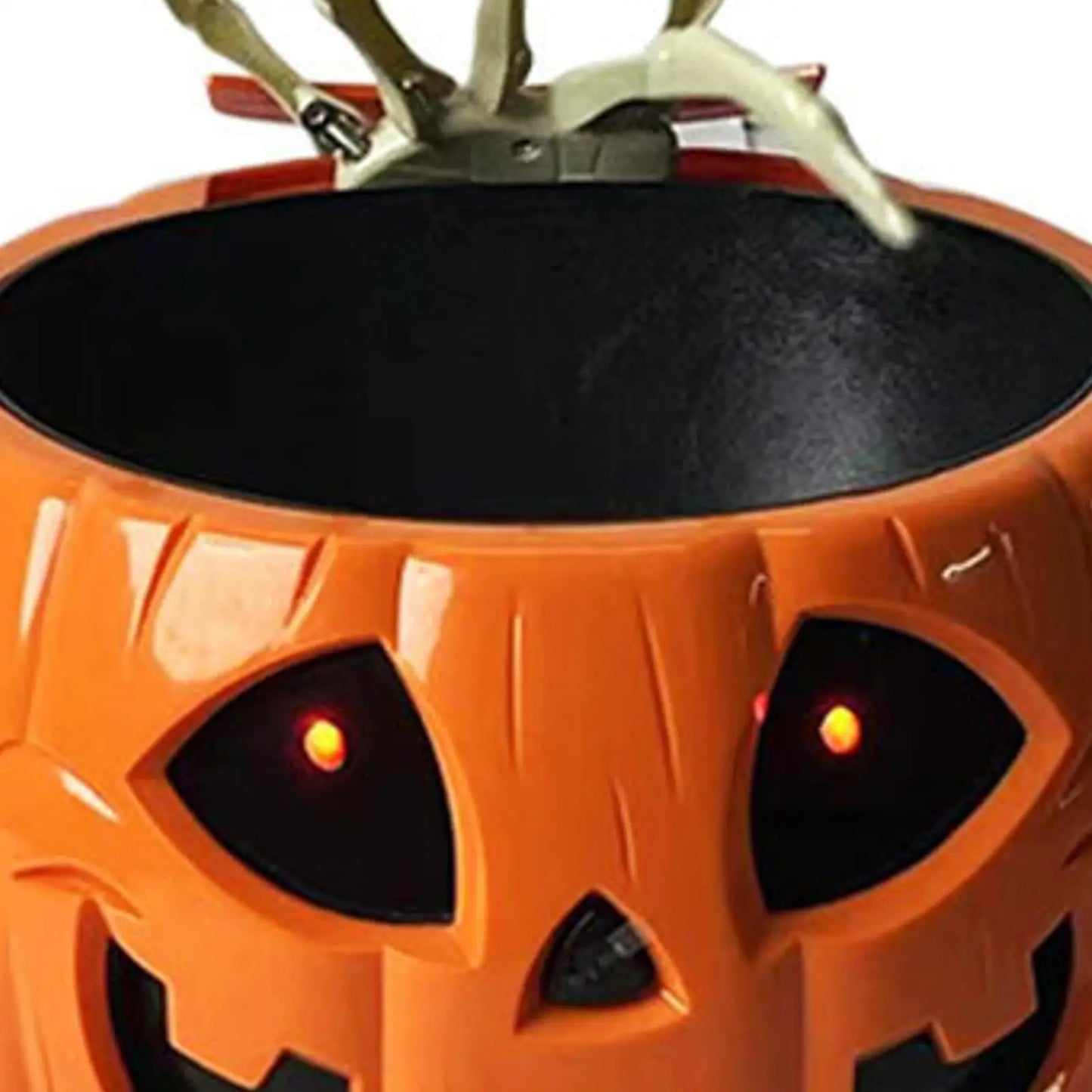Halloween Pumpkin Candy Bowl Glow in The Dark Halloween Electric Toy for Home Outdoor Indoor Garden Holiday Party Decoration