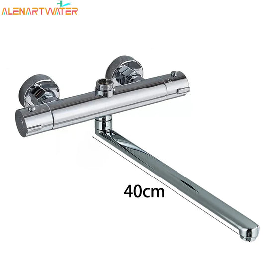 Thermostatic Shower Faucet Mixing Valve Thermostatic Faucets Shower Bathroom Combination Water Mixer Bathtub Faucet with Handle