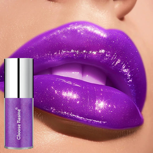 Pearlescent Lip Gloss Lipstick Shining Enchanting Lip Glaze Lasting Ball Party Green Purple