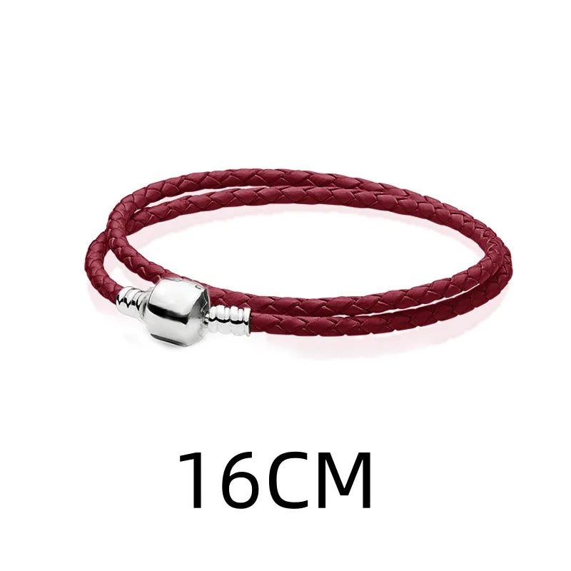 2024 925 Silver Plated Valentine's Day gift for lovers Pendant Charms it Original Bracelet For Women DIY Fashion Jewelry Making