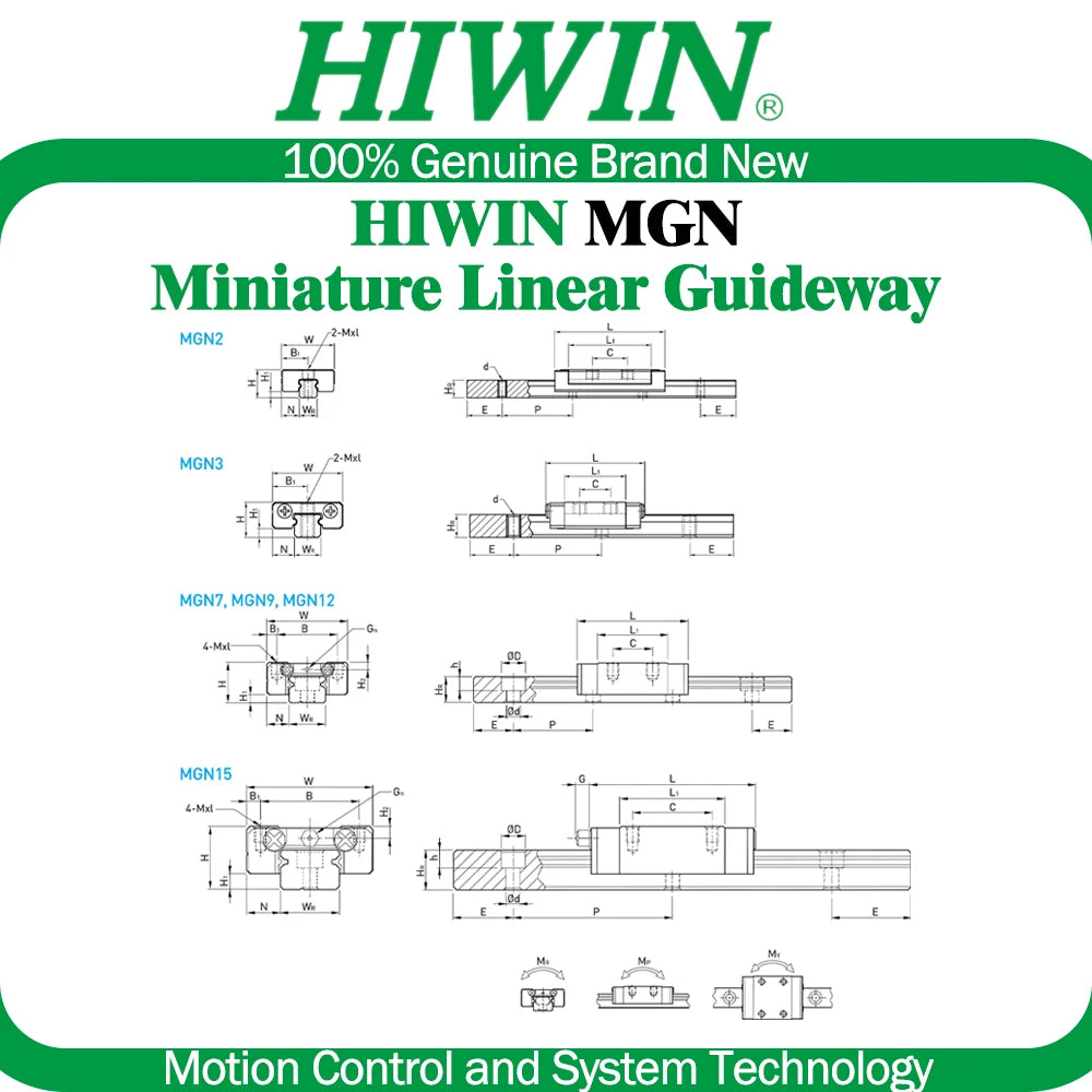 Voron 2.4 R2 HIWIN Rails 6xMGN9H 1xMGN12H Linear Rail Kit 250MM 300MM 350MM Build Stainless Steel Z0 Z1 NEW 3D Printer