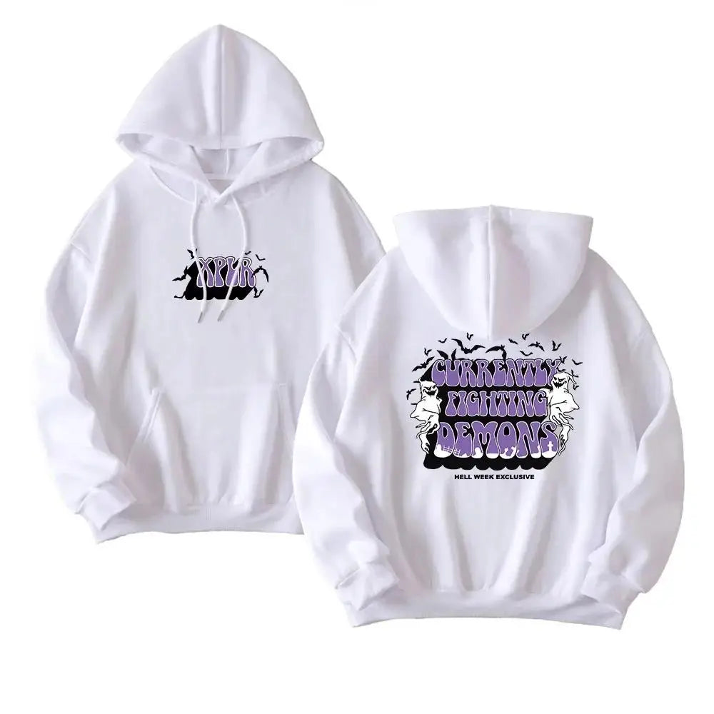 XPLR Sam and Colby Punk Badge Peripheral Hoodie Print High-Quality Unisex Casual Wear Adult Men's Outdoor Warm Sweatshirt