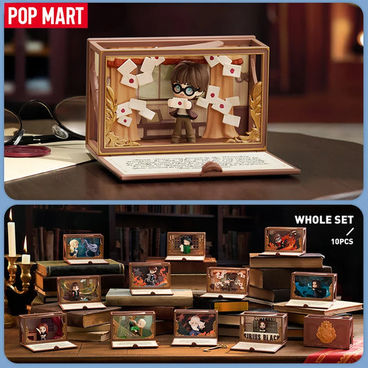 POP MART Harry Potter:Hogwarts Biographical Series Scene Sets Blind Box Mystery Box Kawaii Ornament Figurines Home Decor Desktop