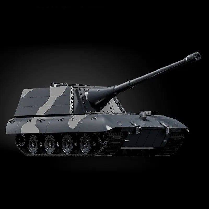 1836PCS E100 Tank Destroyer Military Building Blocks Set Collectible Technik Tanks Assembly Model Kit Adults DIY Toys Gifts