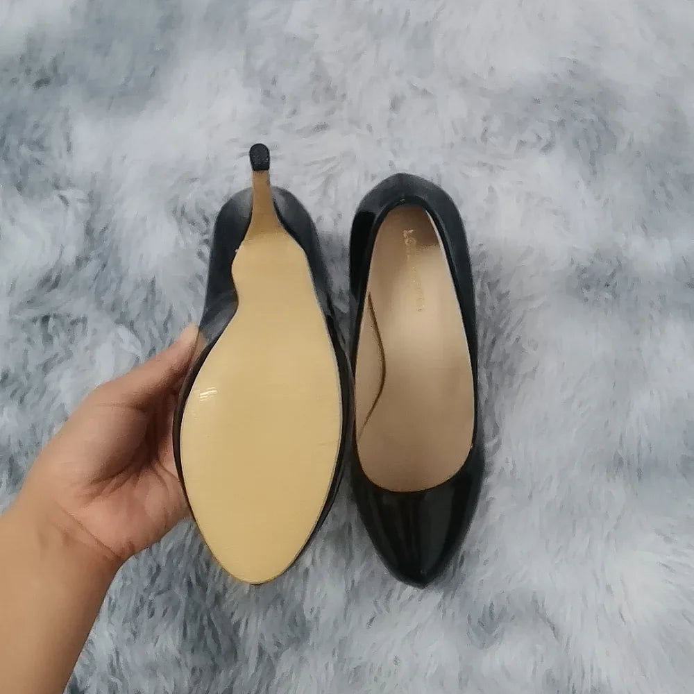 2025 New Women Pumps Autumn Round Toes High Heels Fashion Sexy 12cm Heel Banquet Platform Stilettos Wedding Prom Shoes Plus Size