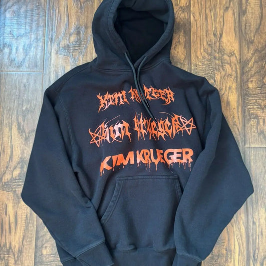 Kim Krueger loween Exclusive Hoodie ex Long Sve Printed Sweatirt with Hood Casual Comfortable Cotton Polyester Blend