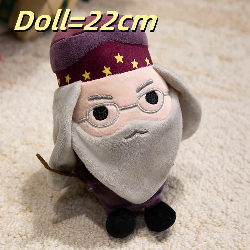 22cm Harry Potter Doll Ron Dumbledore Hagrid Malfoy Lord Voldemort Plushies Stuffed Anime Bag Pendant Collect Plush Toy Gifts