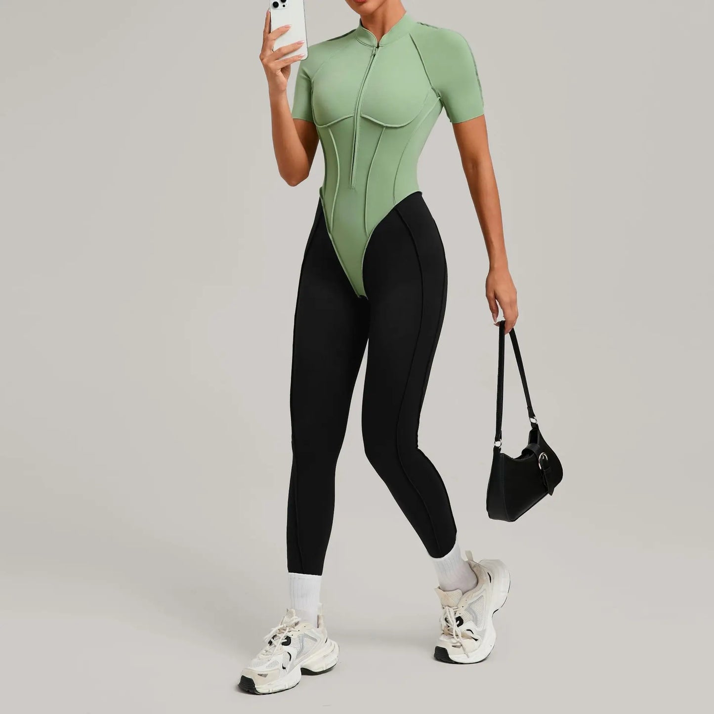 Yoga Jumpsuits Sports Fitness Peach Hip-lifting Backless One-Piece Splicing Tight Running Workout Clothes Gym Leggings Bodysuits