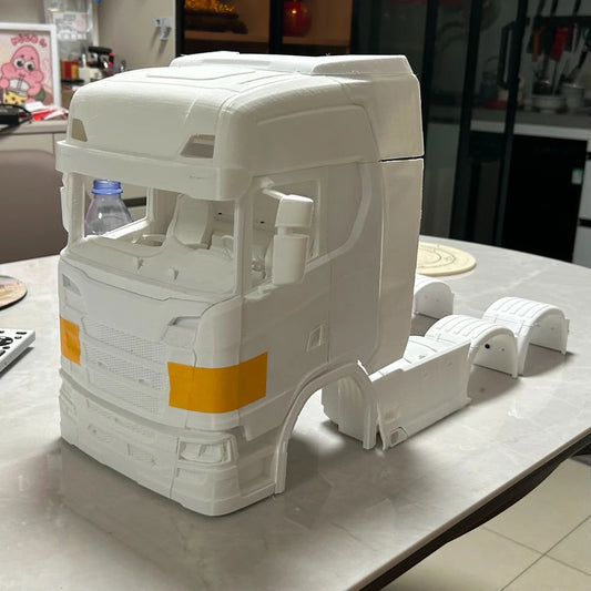 Simulated Plastic Cab Body Shell 6X4 Series for 1/14 Tamiya RC Dump Truck Trailer SCANIA 770S R620 R470 R730 Toys Car Parts