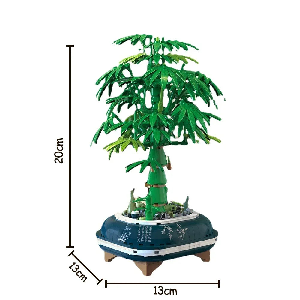 KNEW BUILT Creative 3D Epiphyllum Potted Building Block Toy-Uplift Mood with Love,Ideal Holiday Gift For Girl,Decorate Your Home