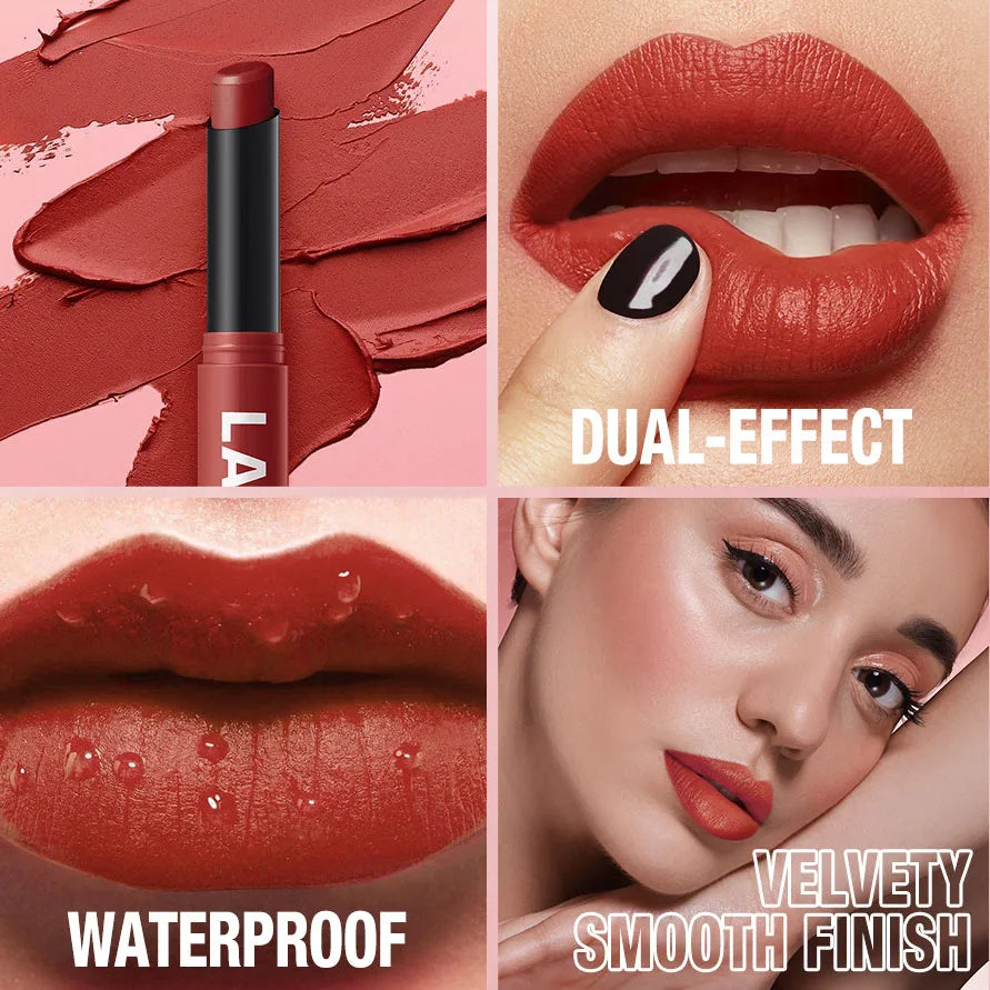 12 Color Nude Lipstick Pen Matte Lipstick Pencil Lip Stain Tint Cosmetic Waterproof Long Lasting Non-Stick Makeup Maquillage