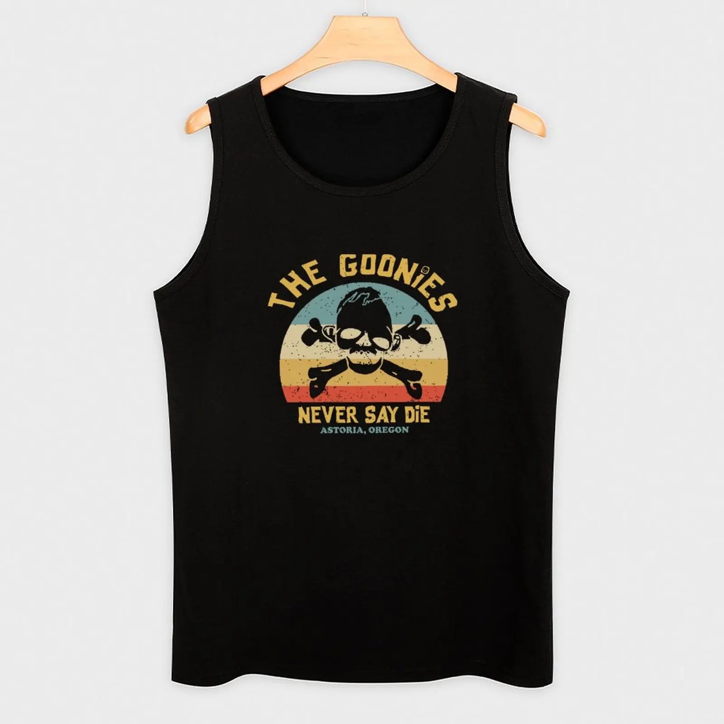 The Goonies Never Say Die Vintage Retro Tank Top men clothes T-shirts men running shirt underwear bodybuilding