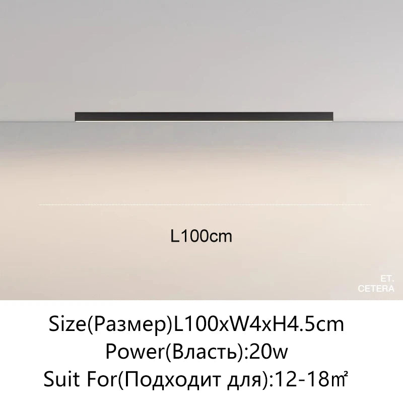 Modern Strip LED Ceiling Lights Living Room Kitchen Office Intelligent Lighting Corridor Porch Indoor Home Lighting