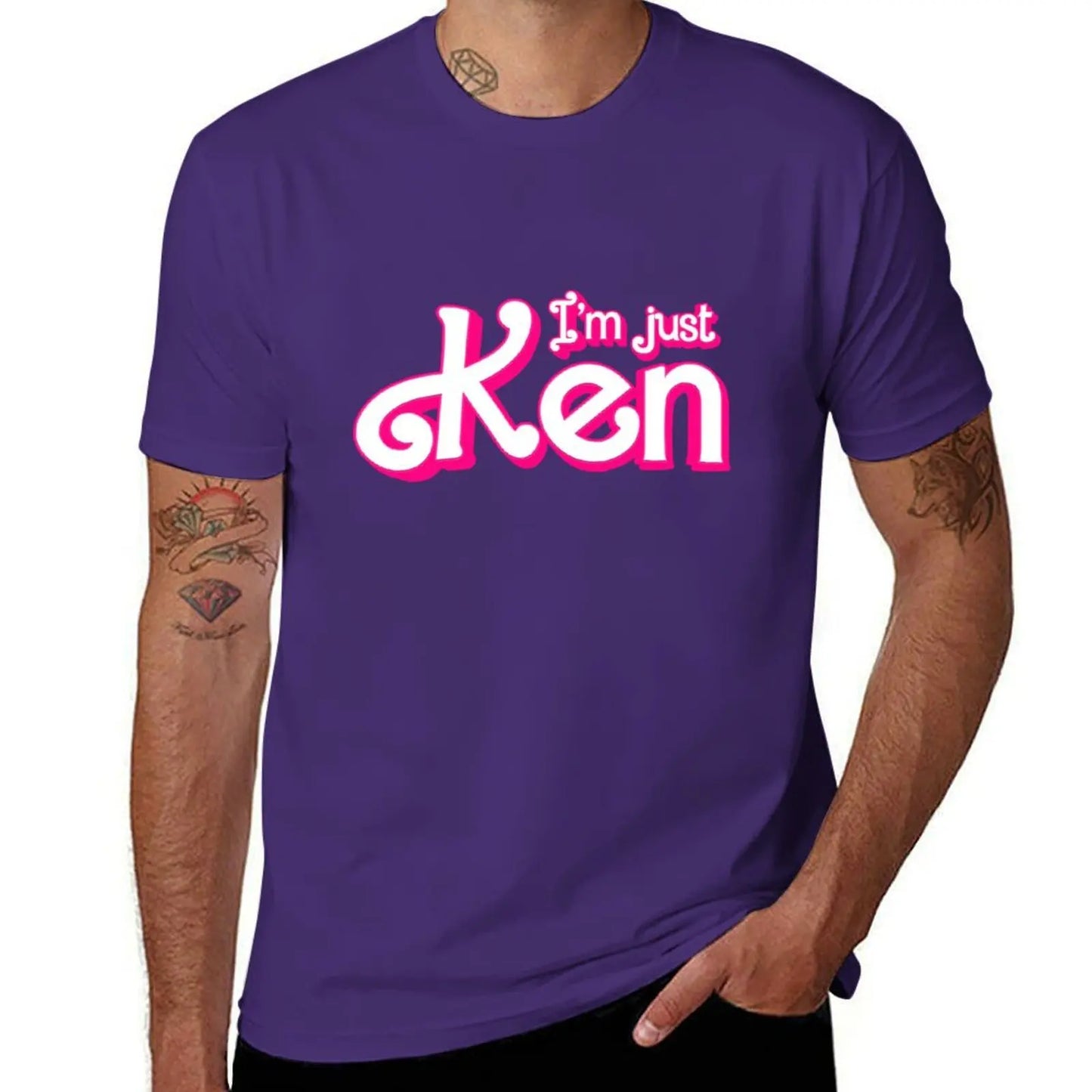 I'm just Ken T-Shirt Aesthetic clothing oversizeds heavy weight t shirts for men