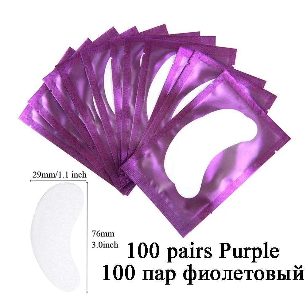 50/100pairs  eyelashes fake lashes stickers lash extension supplies patches for building eyelid eye patches  extension under