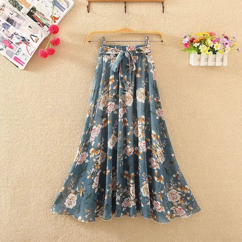 Skirts for Women Summer 2025 A Line High Waist Woman Skirt Casual Trend Modest Vintage Cheap Quality Korean Fashion Style Y2k V