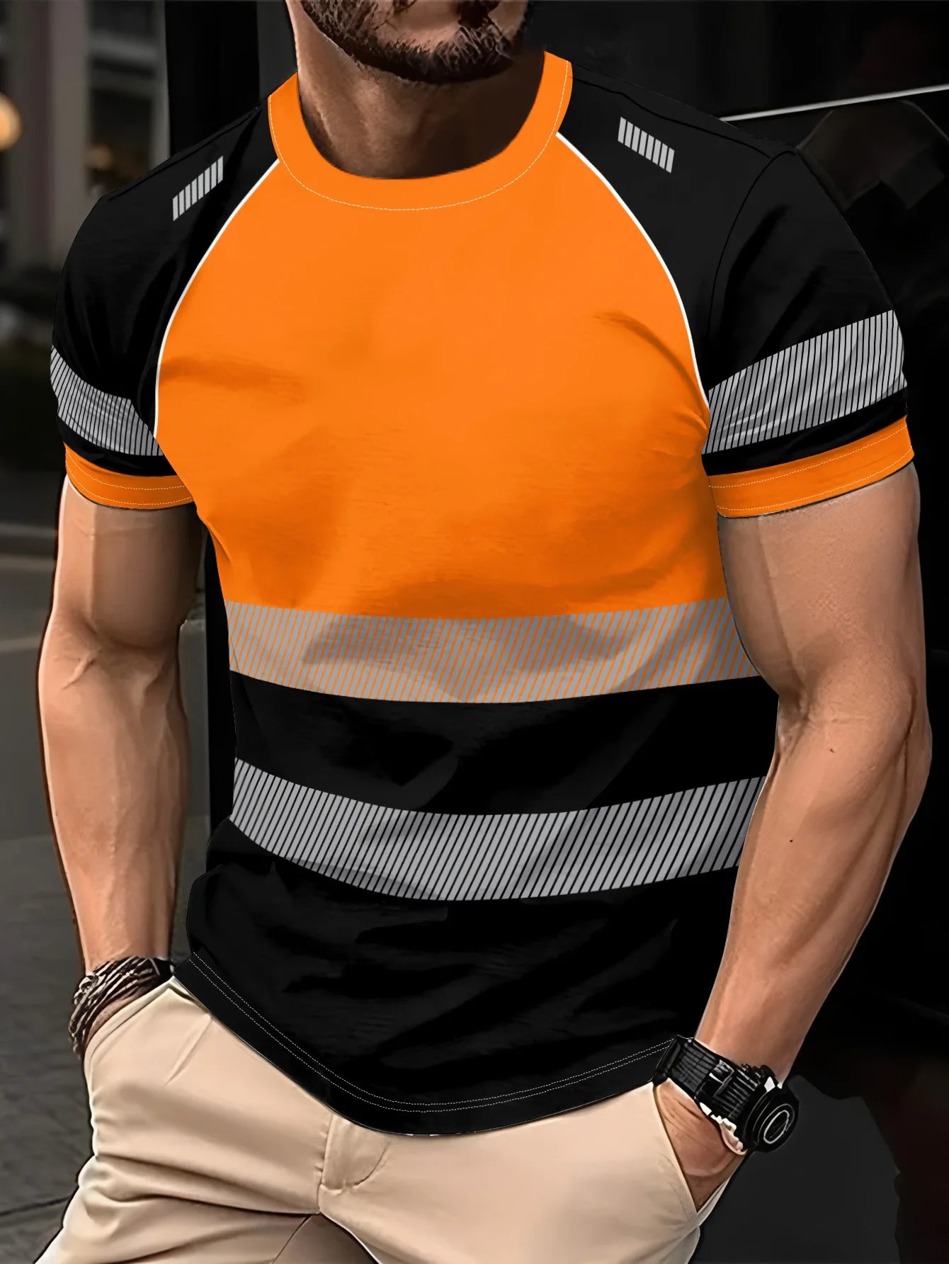 High Visibility Safety Work Shirts Men Women Work T-shirt Reflective T-shirt Quick Dry Hi Vis Clothes Safety Clothing Y2k Tops