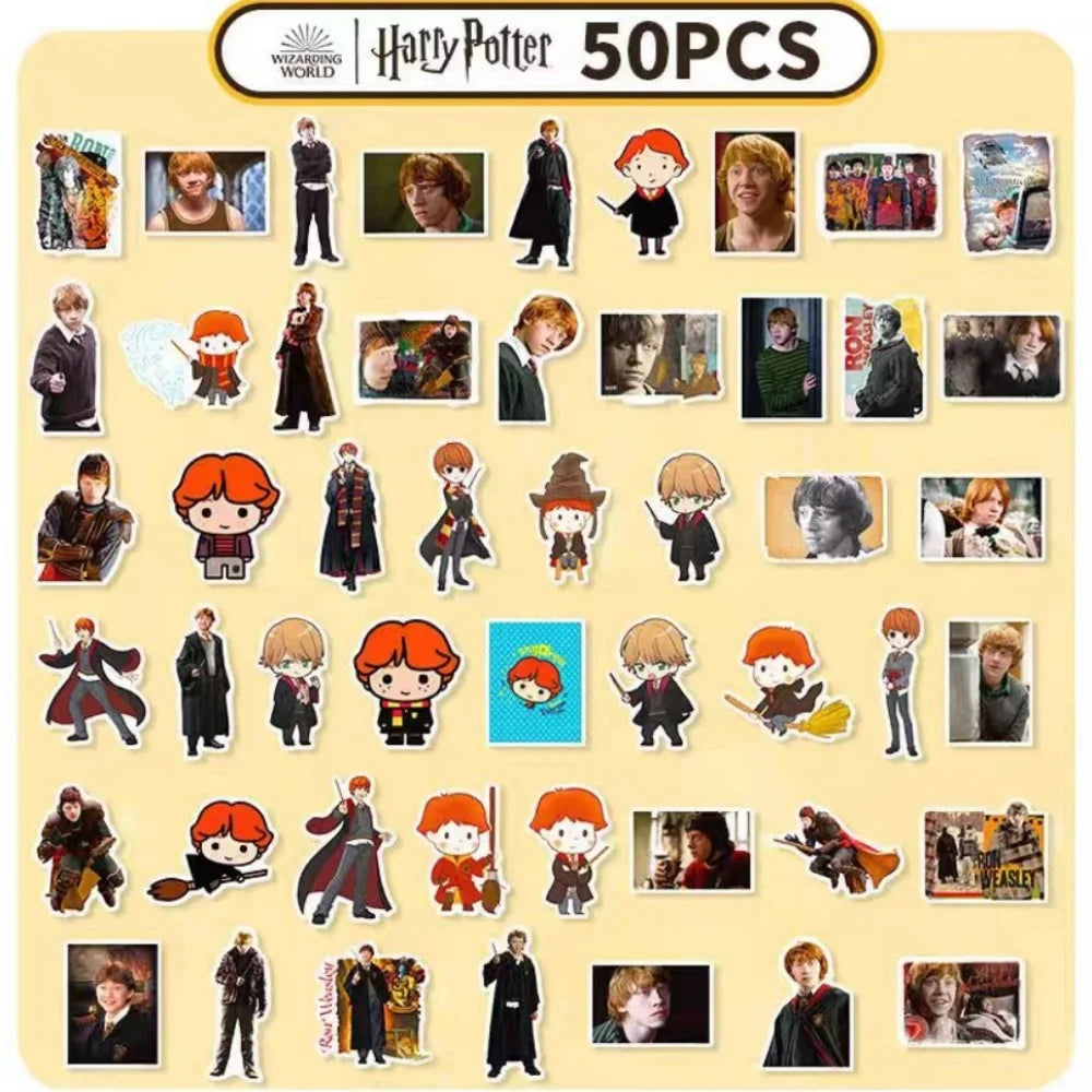 Genuine Harry Potter Series Sticker Hogwarts Film & Tv Merchandise Character Stickers For Phones Water Mug Planners Decor Decals