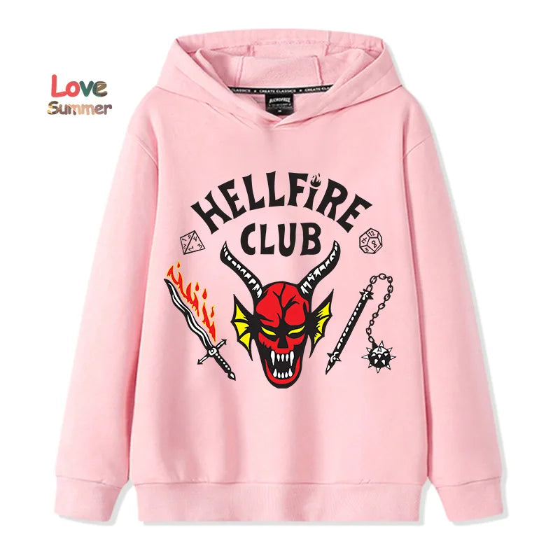 2026 Hellfire Club Monster Fashion Hoodie Stranger - Matching Family & Couples Trendy Printed Sweatshirt