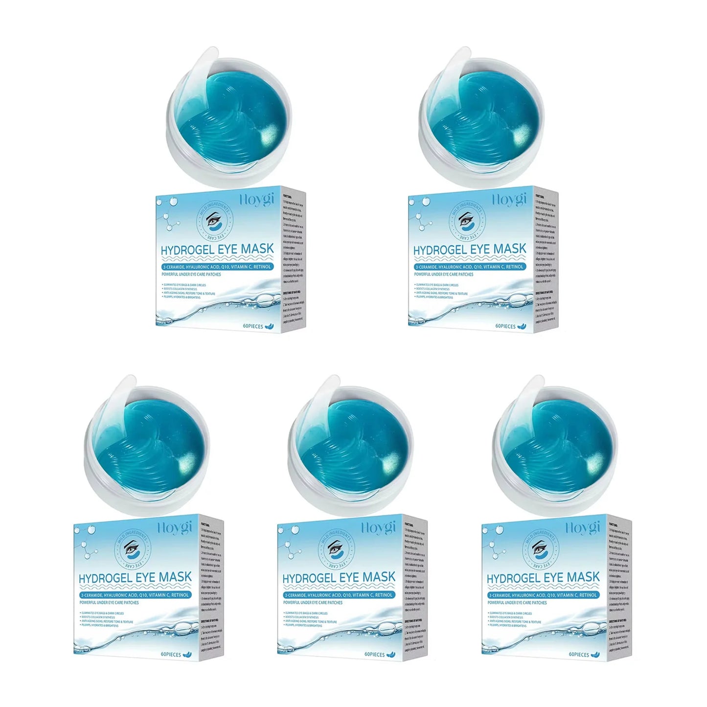 Retinol Eye Mask Patches Firming Eye Bags Anti Dark Circles Soothing Fine Lines Anti-Aging Under Eye Hydrating Eye Care 60PCS