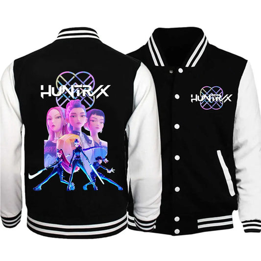 2025 Kpop Demon Hunters Baseball Uniform Jacket New Movie Merch Baseball Jackets Coat