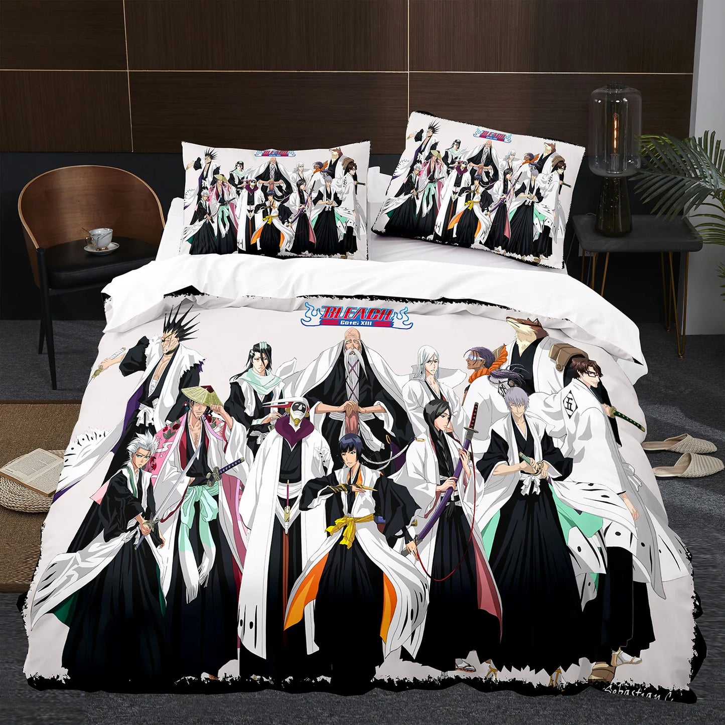 Japan Anime BLEACH Bedding Set Cartoon Comforter Duvet Cover Sets Bed Linen Twin Queen King Single Size Home Decor Kids Kawaii