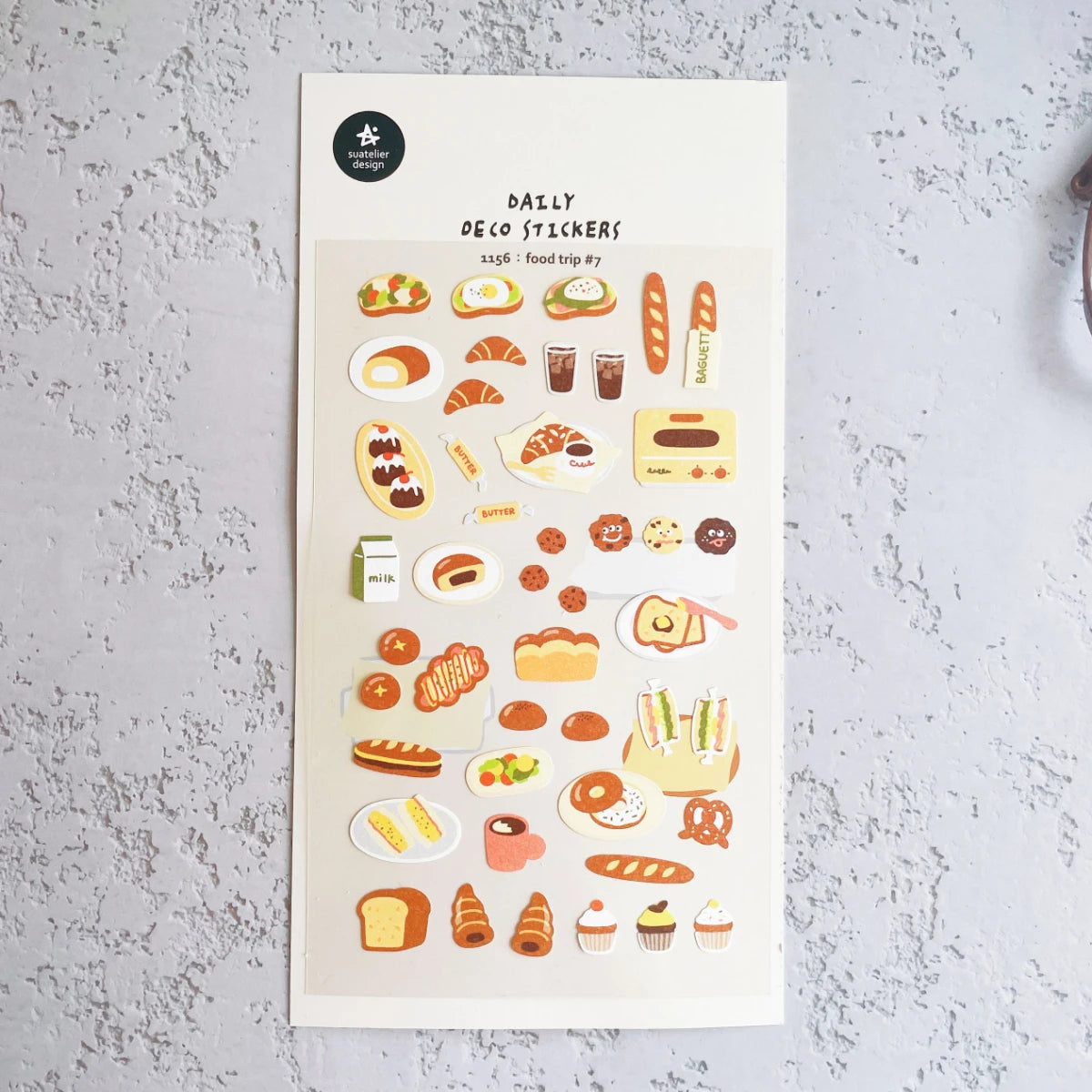 Korean Import Original Suatelier Collection Kawaii Daily Stickers Scrapbooking Diy Journal Stationery Sticker Deco Art Supplies