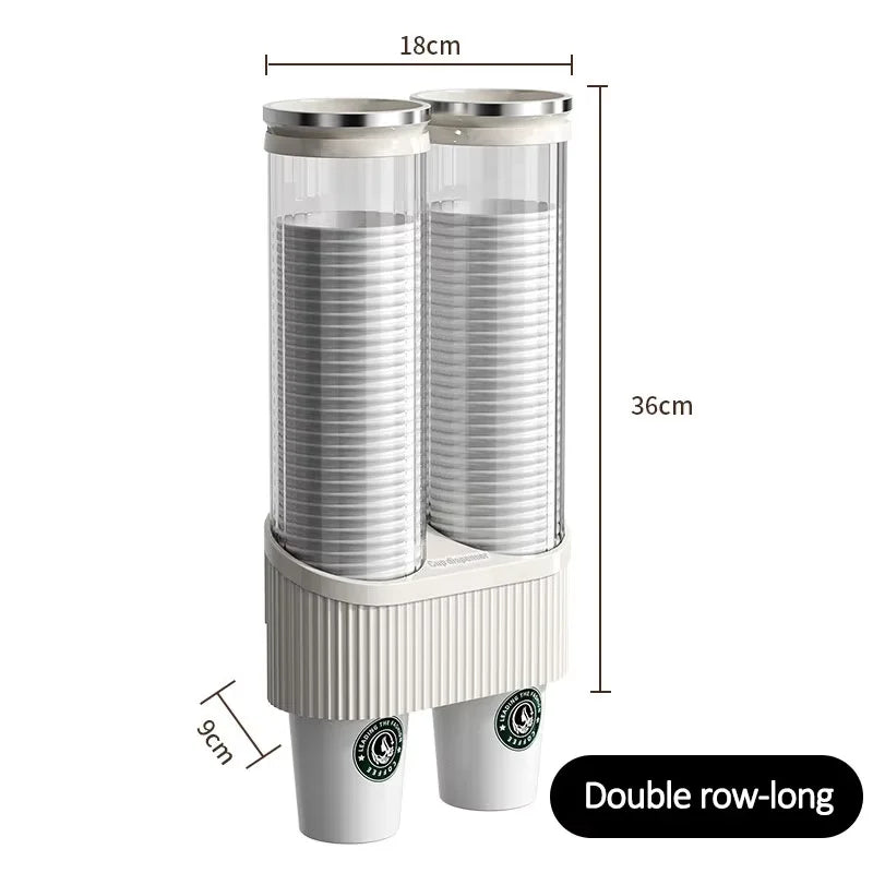 Water Cup Storage Bar Counter Rack Disposable Cup Cup Holder Wall Mounted Water Dispenser High-end Paper Cup Holder