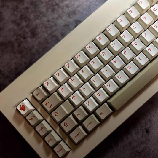 U9 L9 Retro Customized Keyboard Keycaps PBT Thermal Sublimation Cherry Profile Key caps French Japanese Root Splitting Space