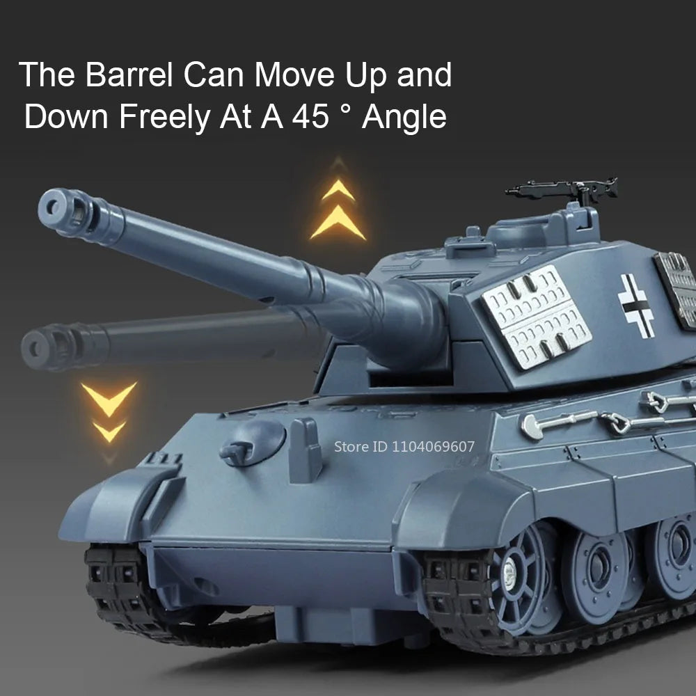 1:32 Tiger Leopard 2 T-90 M4 Spray Tank Model Toys Metal Diecast Military Vehicles Sound Light Pull Back Doors Opened Boys Gifts