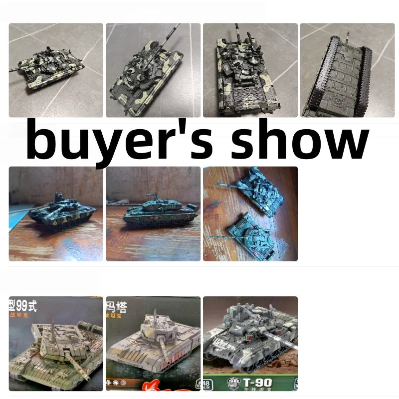 1/72 German Leopard 2 Main Battle Tank Model Creative Military Series Building Blocks Decor Assembled Toys For Boys Xmas Gifts