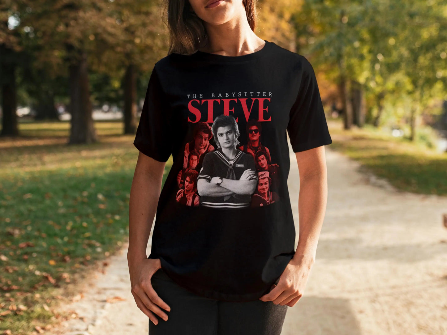 Tiff Harrington 80s "Stranger Things" Themed Retro T-shirt Suitable for All Seasons Casual Men and Women