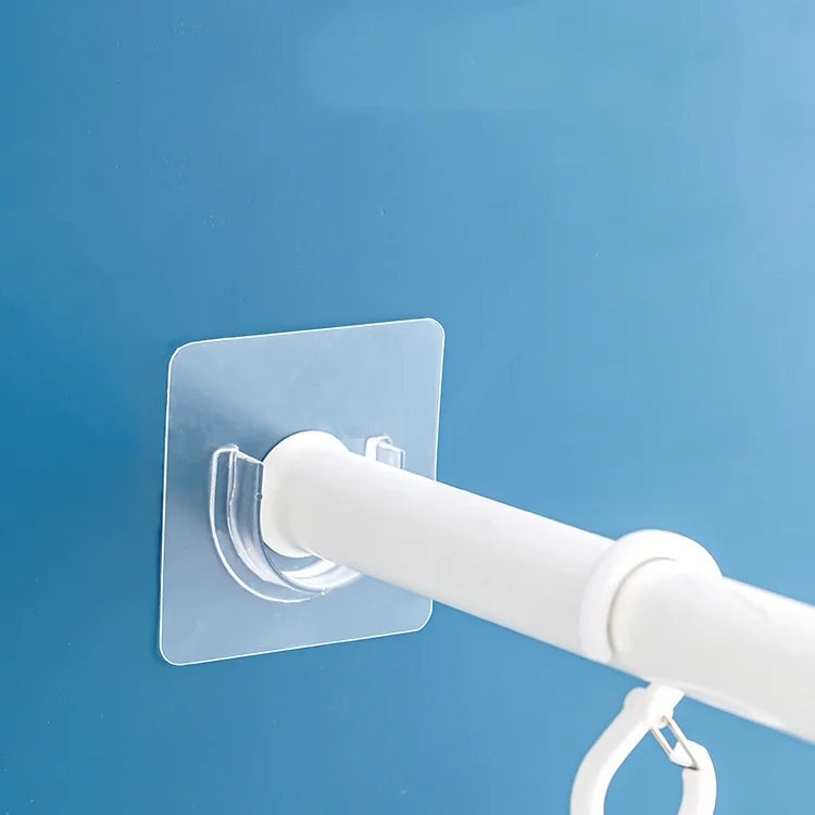2/8/10PCS Curtain Rod Support Household Telescopic Rod Support Adhesive Support No Punching Clothes Rod Support Fixed Support