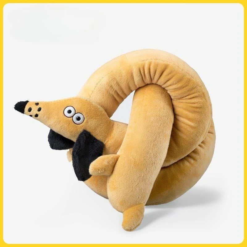Interactive Dog Toy Non-stuffed Soft Plush Toy Puppy Teeth Cleaning Chew Toys Bit Resistant Squeaky Pet Dog Plush Toy