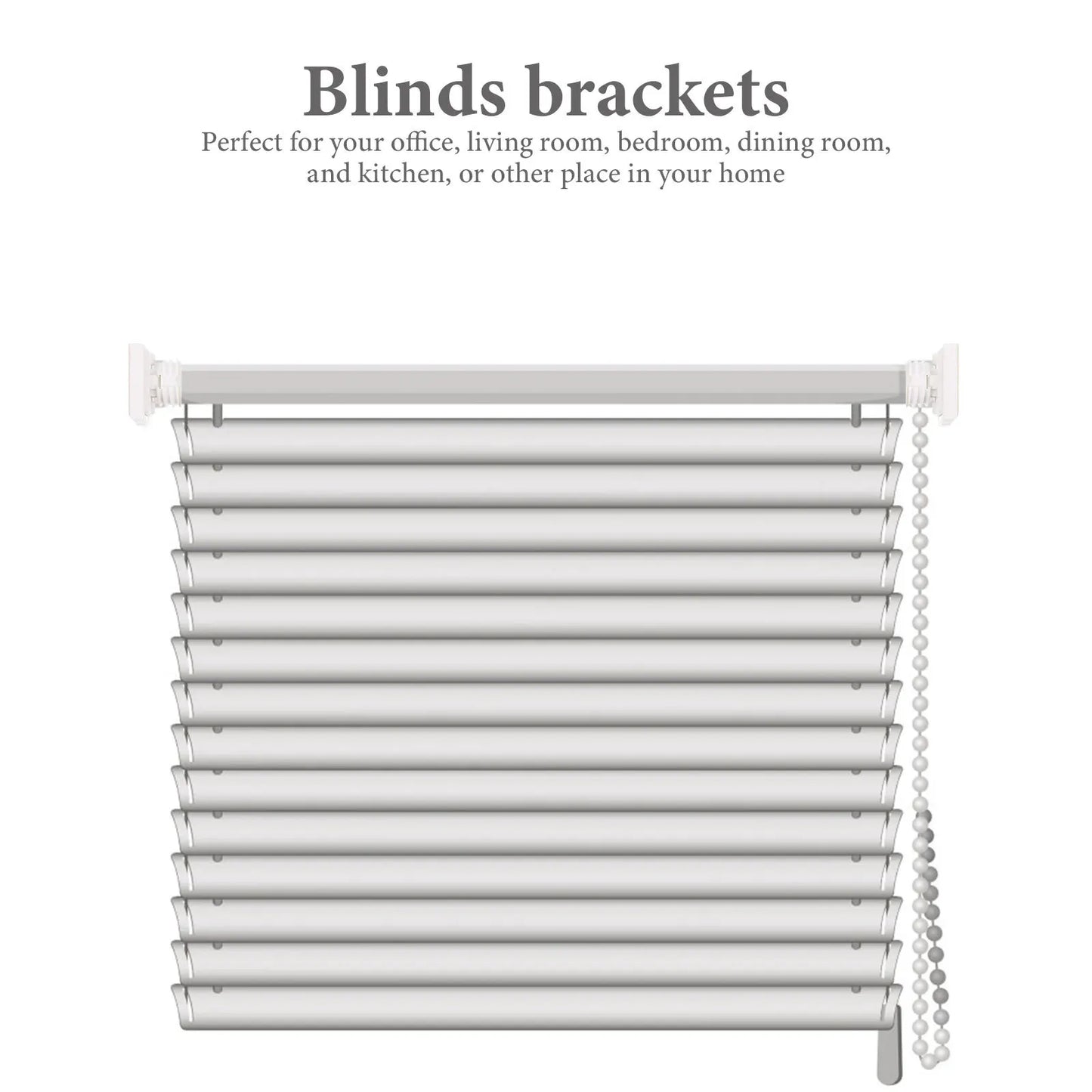 4Pcs Blinds Mounting Brackets Heavy Duty Louver Blind Fixing Holders Home Window Curtain Accessories Louver Ceiling Brackets