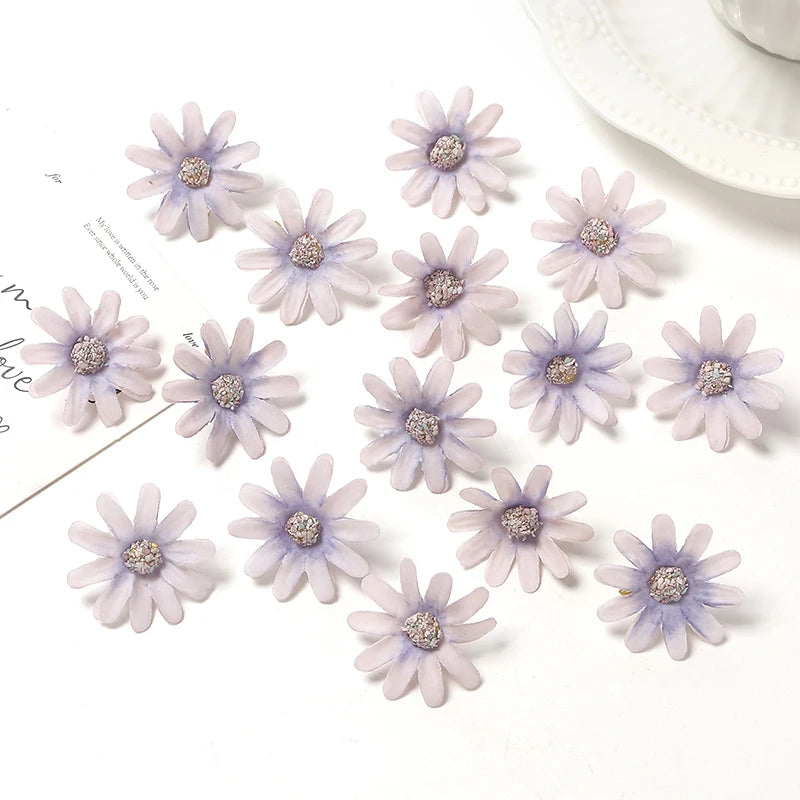 30/50Pieces 3cm Silk Rose Artificial Flowers Heads Fake Flowers for Home Decor Room Wedding Decoration DIY Garland Accessories