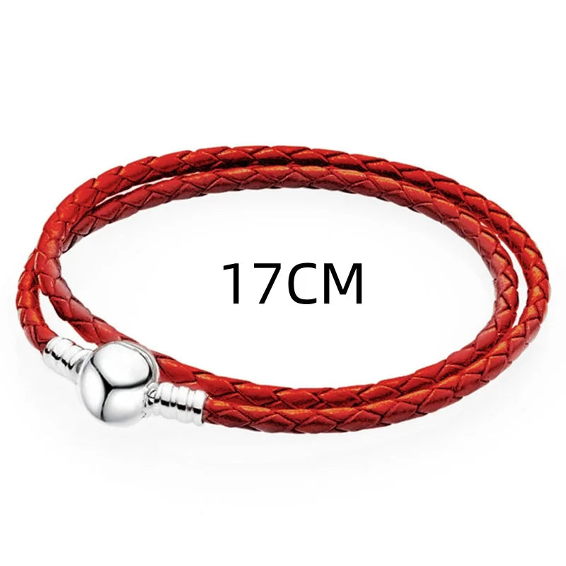 2024 925 Silver Plated Valentine's Day gift for lovers Pendant Charms it Original Bracelet For Women DIY Fashion Jewelry Making