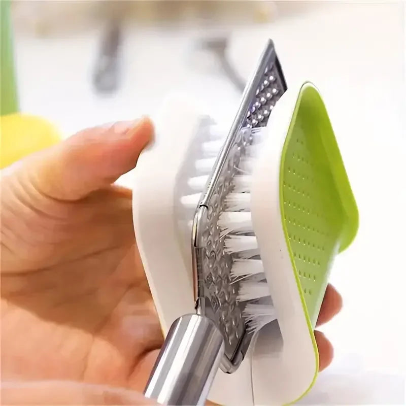 1Pcs U-Shaped Knife and Cutlery Cleaner Brush Home Kitchen Cleaning Brushes Bristle Scrub Kitchen Washing Non-Slip