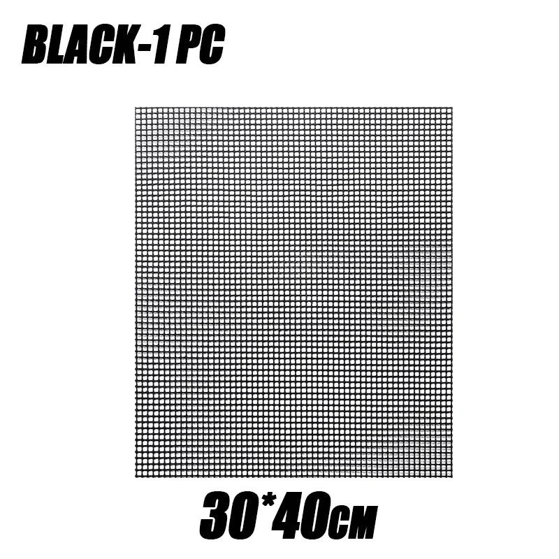 1/3/5PCS Non-Stick Reusable BBQ Grill Mat Easy To Clean Mesh Pad for Electric Gas and Charcoal Grills Outdoor Cooking