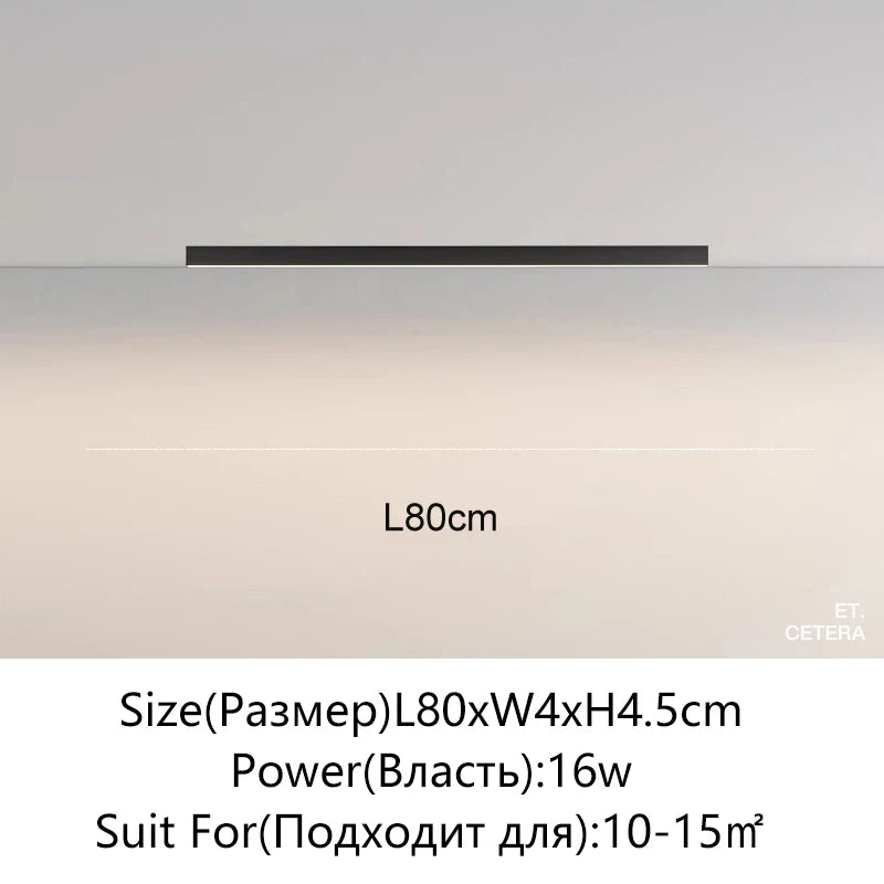 Modern Strip LED Ceiling Lights Living Room Kitchen Office Intelligent Lighting Corridor Porch Indoor Home Lighting