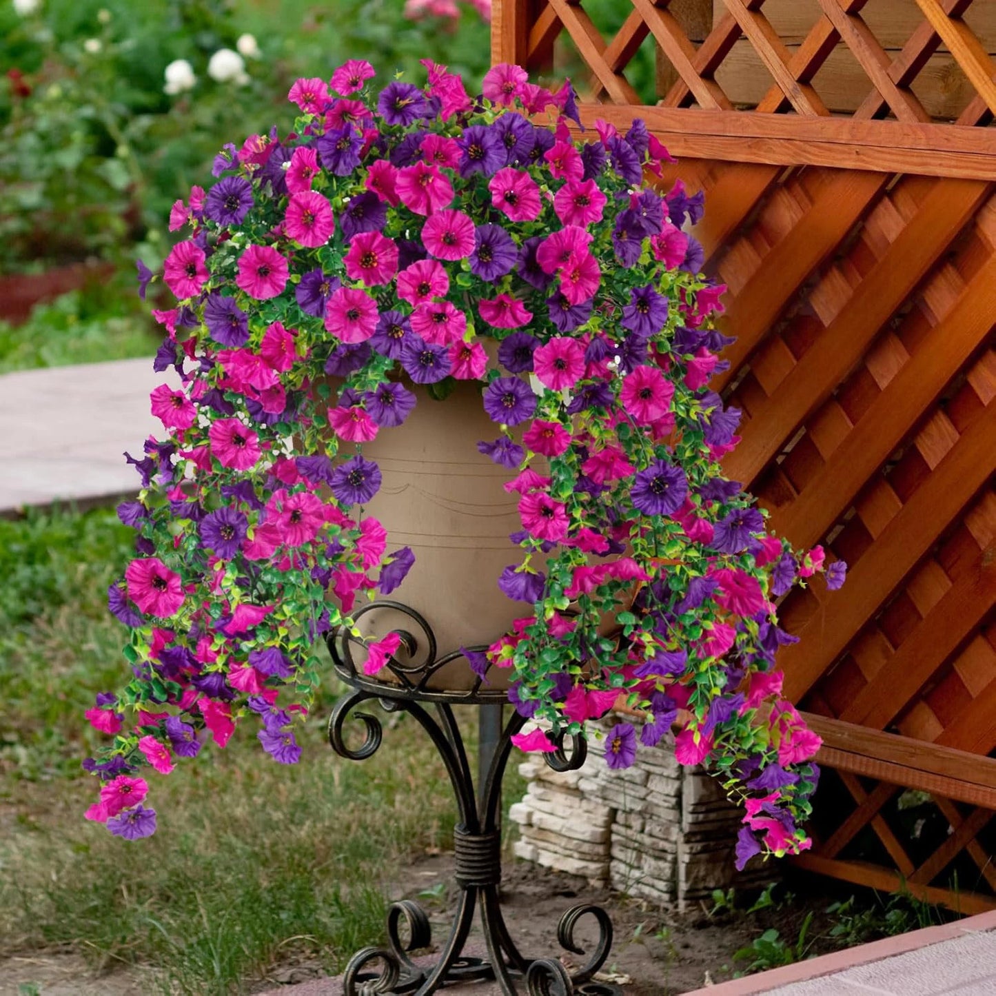 1/2Pcs Artificial Flowers Vine Morning Glory Wedding Bridal Home Room Table Festival Decor Outdoor Yard Garden Arch DIY Gift Box