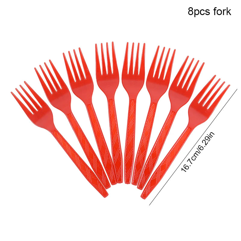 Love Heart Disposable Tableware for Wedding Valentine's Day Tableware Anniversary Birthday Party Paper Plates Cups Tablecloth